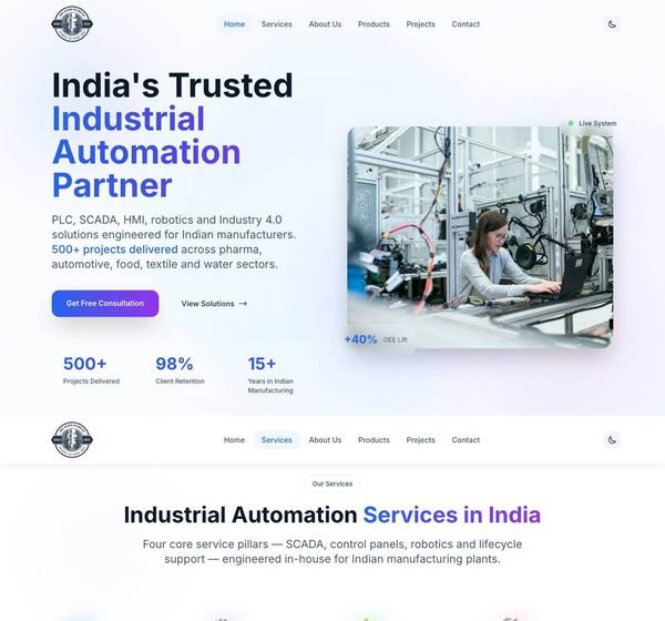 HK Automation, first screen